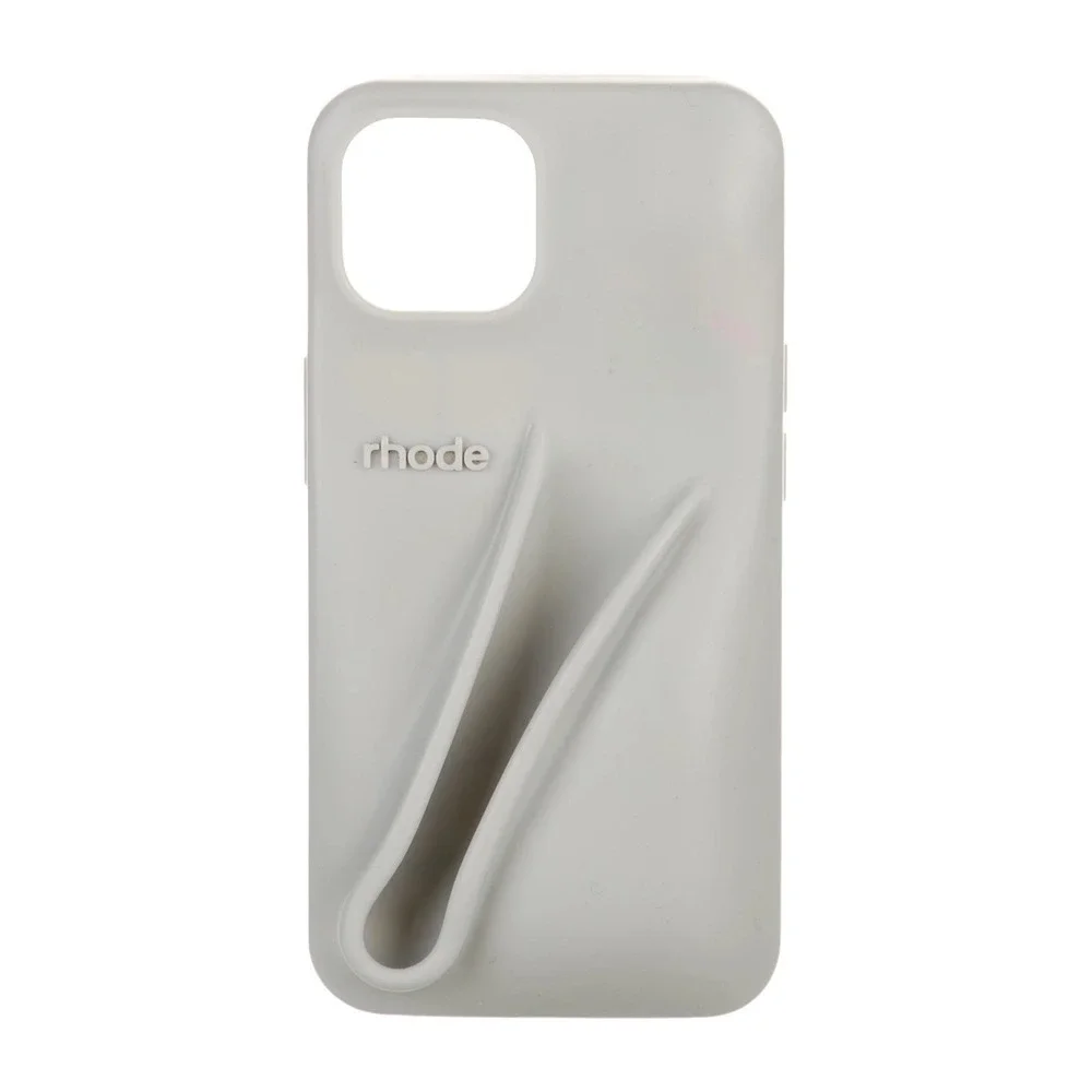NEW Rhode Peptide Lip Case iPhone 13 Gray Silicone Phone Case Hailey Bieber